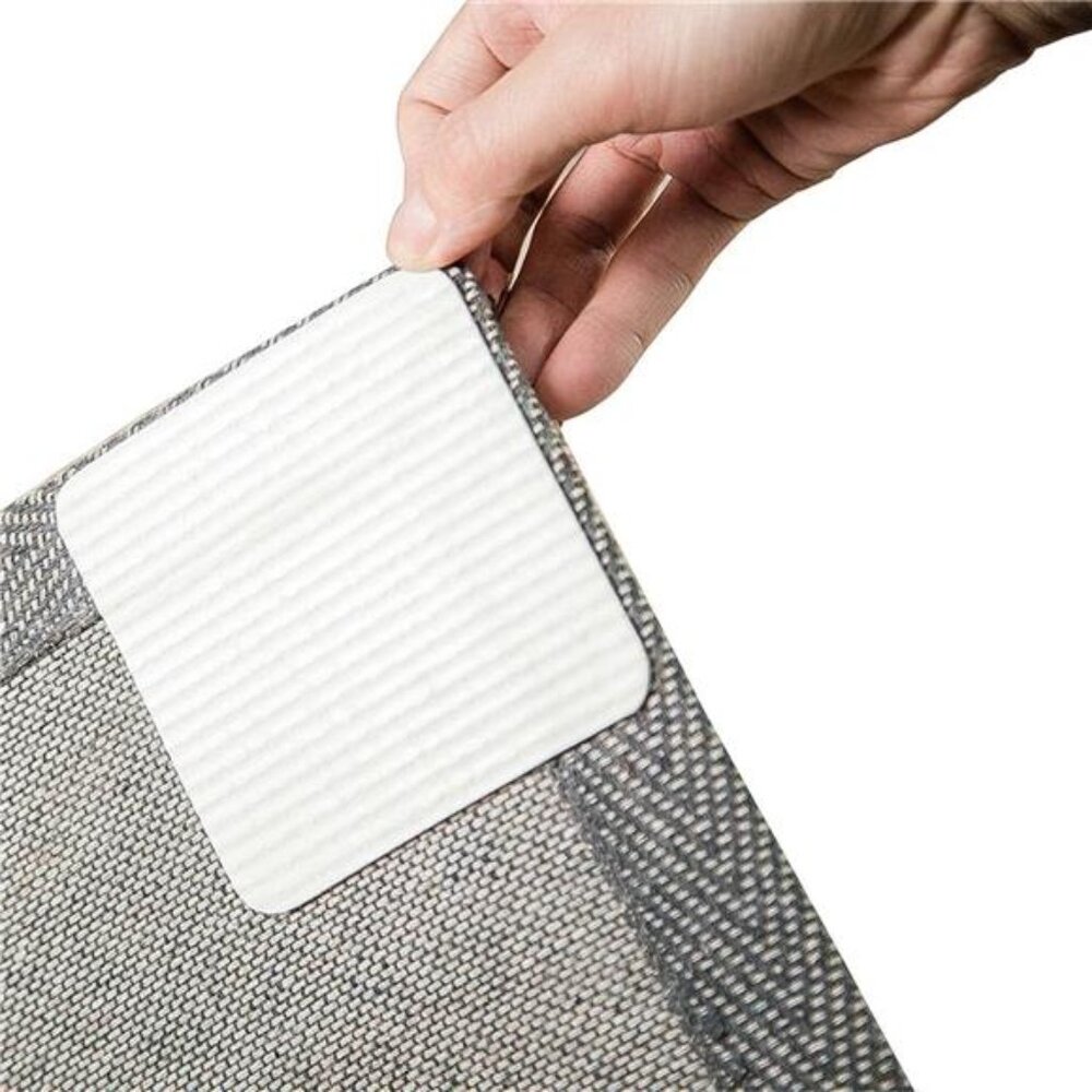 Gray Vacuum Tech Rug Pad Gripper for Hardwood Floors No Damage ,Non Slip Rugs